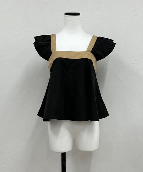 【DOS DIOSAS】pleats shoulder cami