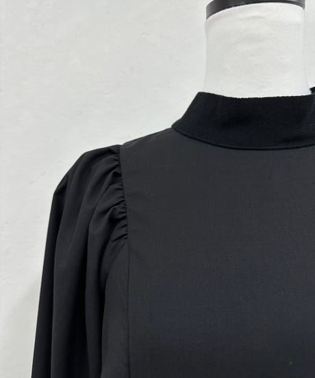 【Limue】saxony volume sleeve tops