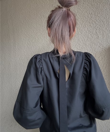 【Limue】saxony volume sleeve tops