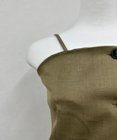 front button cami bustier