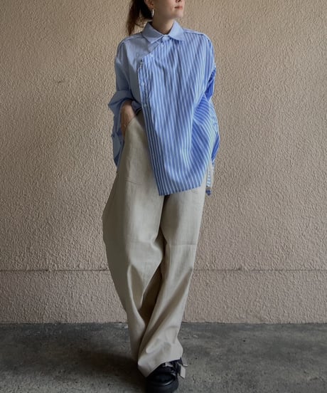 【CLEIO】suspender wide pants