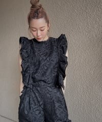 jacquard frill gilet