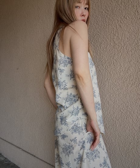 flower design shirt ＆cami