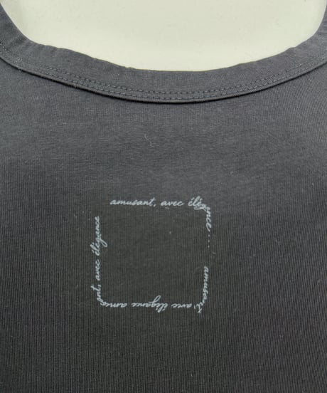 【Amu】 2way logo tanktop