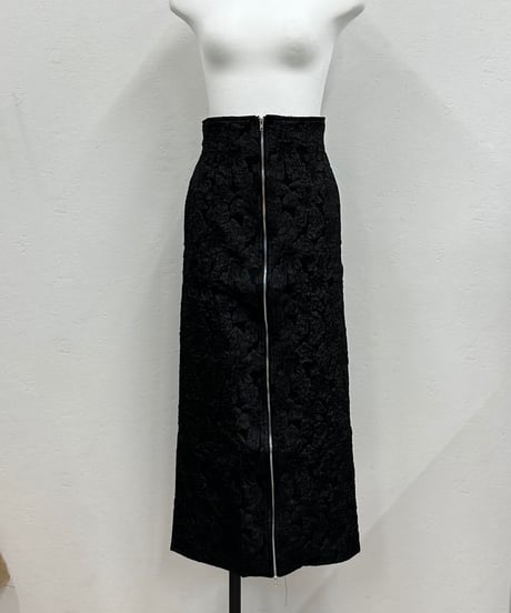 jacquard doublezipper skirt