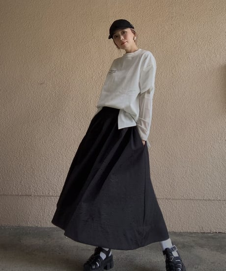 emboss  bubble skirt