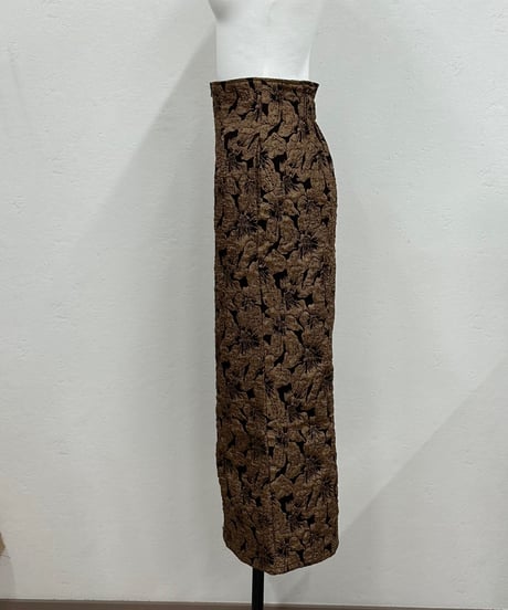 jacquard doublezipper skirt