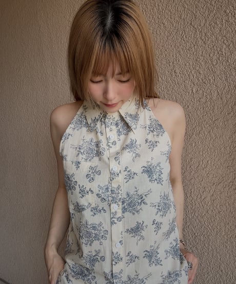 flower design shirt ＆cami