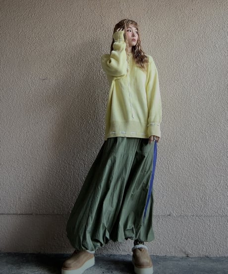 side line balloon skirt