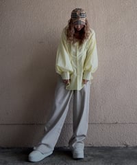tuck wide slacks PT