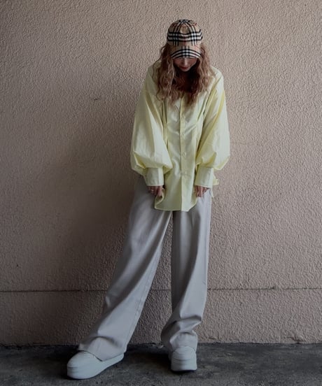tuck wide slacks PT