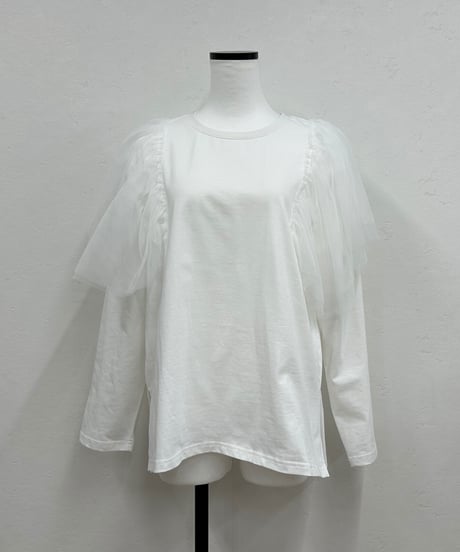 shoulder tulle tops