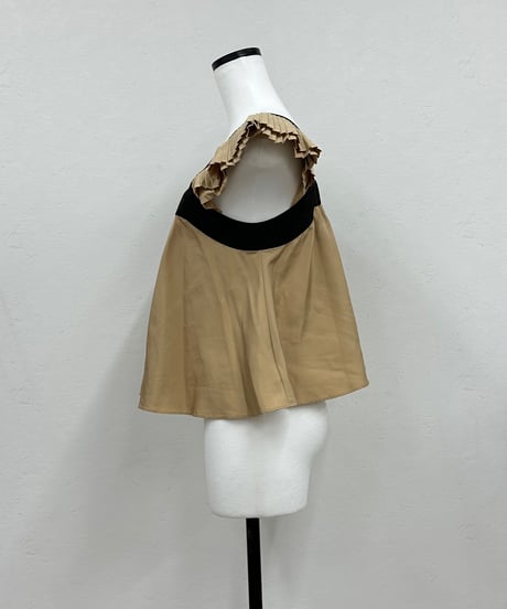 【DOS DIOSAS】pleats shoulder cami