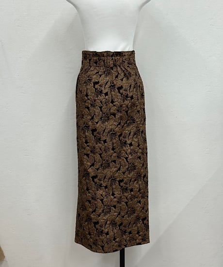 jacquard doublezipper skirt