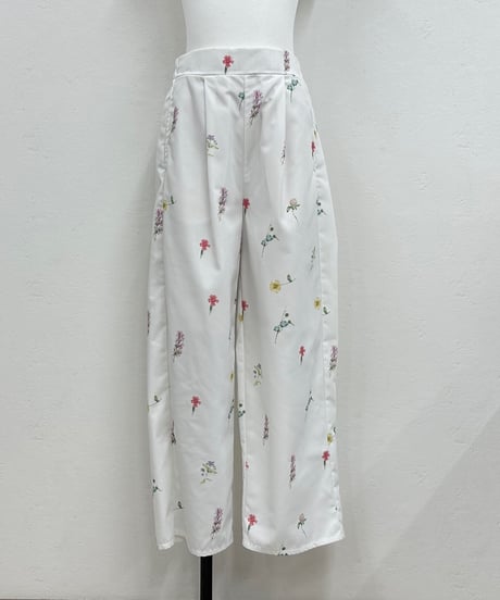flower print wide PT