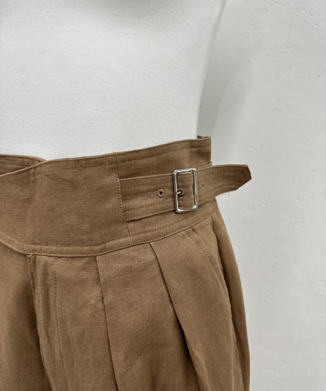 linen tapered pants