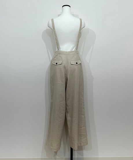【CLEIO】suspender wide pants