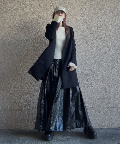 nocollar jacquard jacket