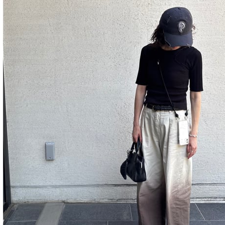 Simple sholder strap【Black・Ivory】