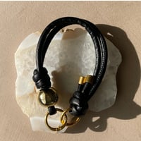 Hand strap 【gold beads・Black】