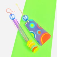 レトロ水玉ピアス