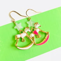 ファンシー木馬ピアス☆