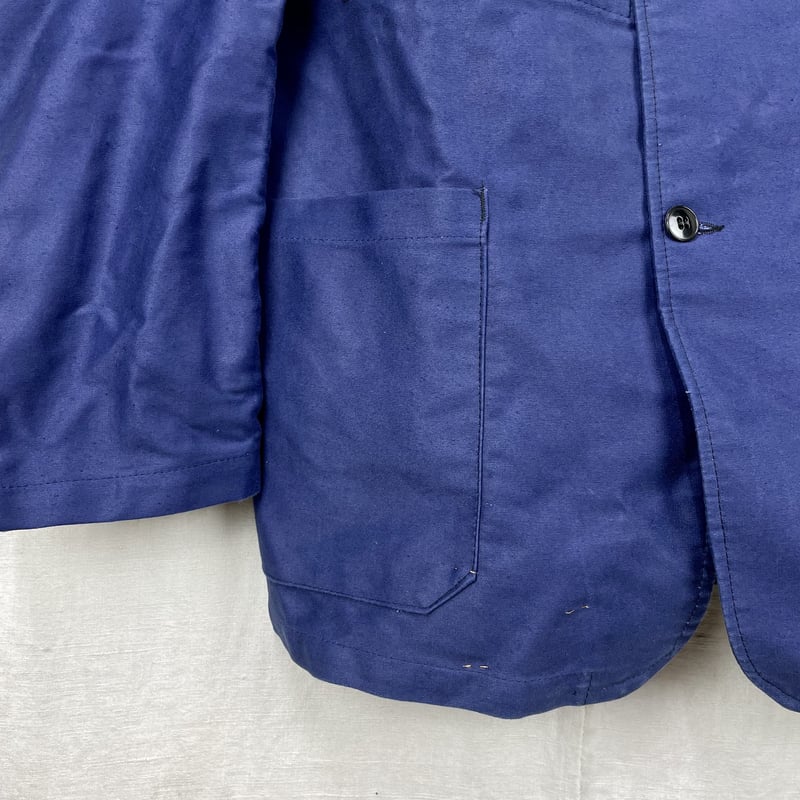 Dubure & Deverchere Blue Moleskin Lapel Jacket ...