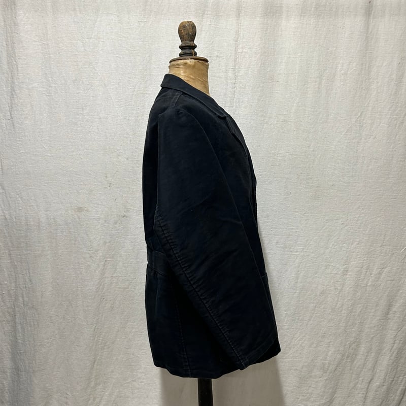 Dubure & Deverchere Black Moleskin Lapel Jacket Dubure & Deverchere Black Moleskin Lapel Jacket