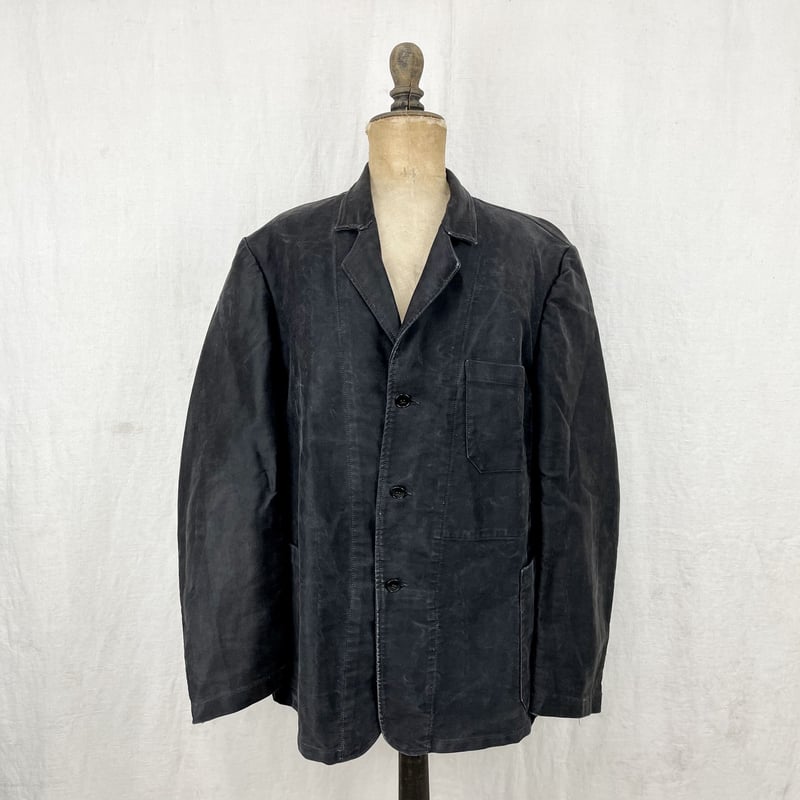 Dubure & Deverchere Black Moleskin Lapel Jacket 