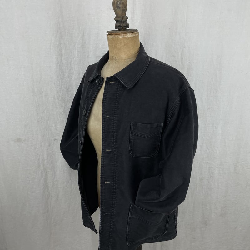 Le Mont St Michel Black Moleskin Jacket | Kiffe Le Mont St Michel Black Moleskin Jacket | Kiffe