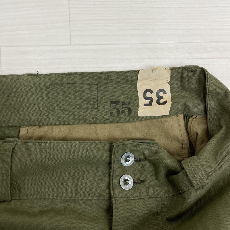 French Army M47 Trousers Early Metal Bottan Dea...