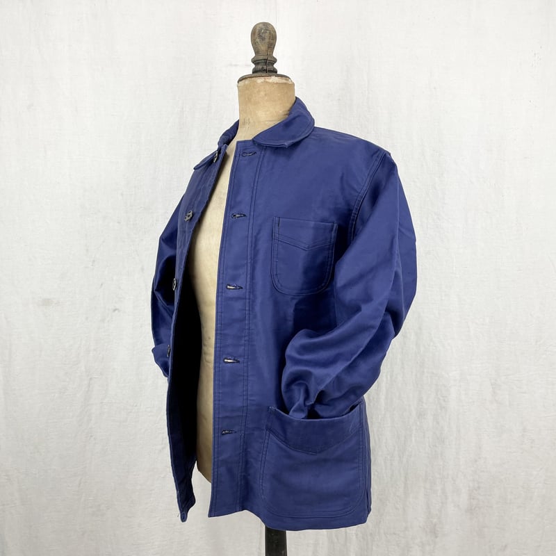 Le Mont St Michel Blue Moleskin Jacket 44 Deads Le Mont St Michel Blue Moleskin Jacket 44 Deads