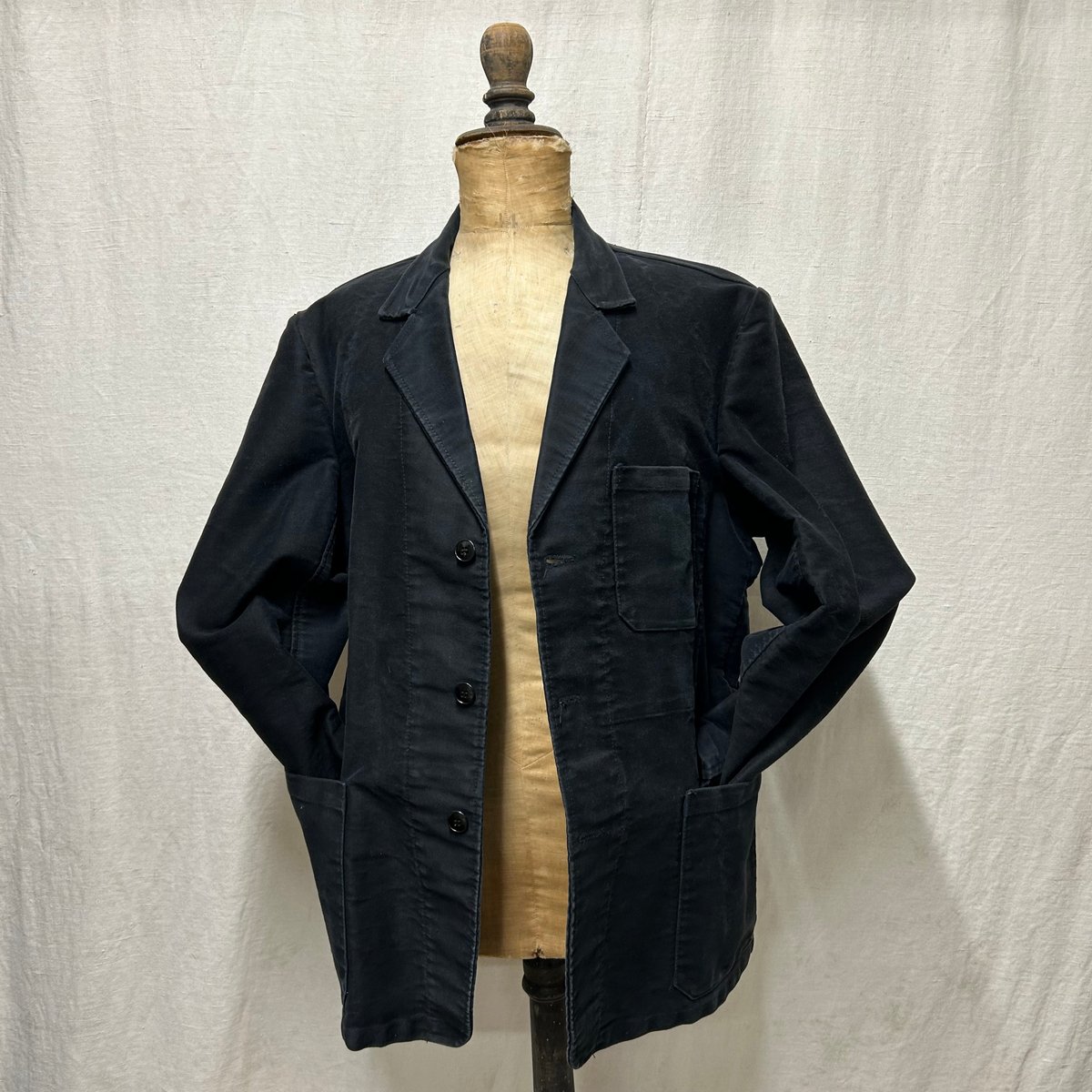 Dubure & Deverchere Black Moleskin Lapel Jacket