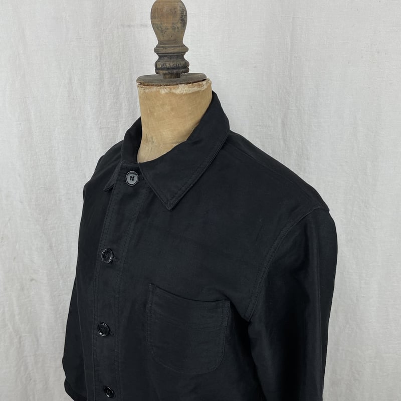 Le Mont St Michel Black Moleskin Jacket 46 | Ki Le Mont St Michel Black Moleskin Jacket 46 | Ki