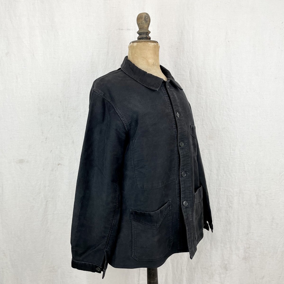 L'ideal Black Moleskin Jacket | Kiffer boutique