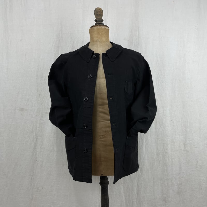 Mon Cadet Black Moleskin Jacket Deadstock | Kif Mon Cadet Black Moleskin Jacket Deadstock | Kif
