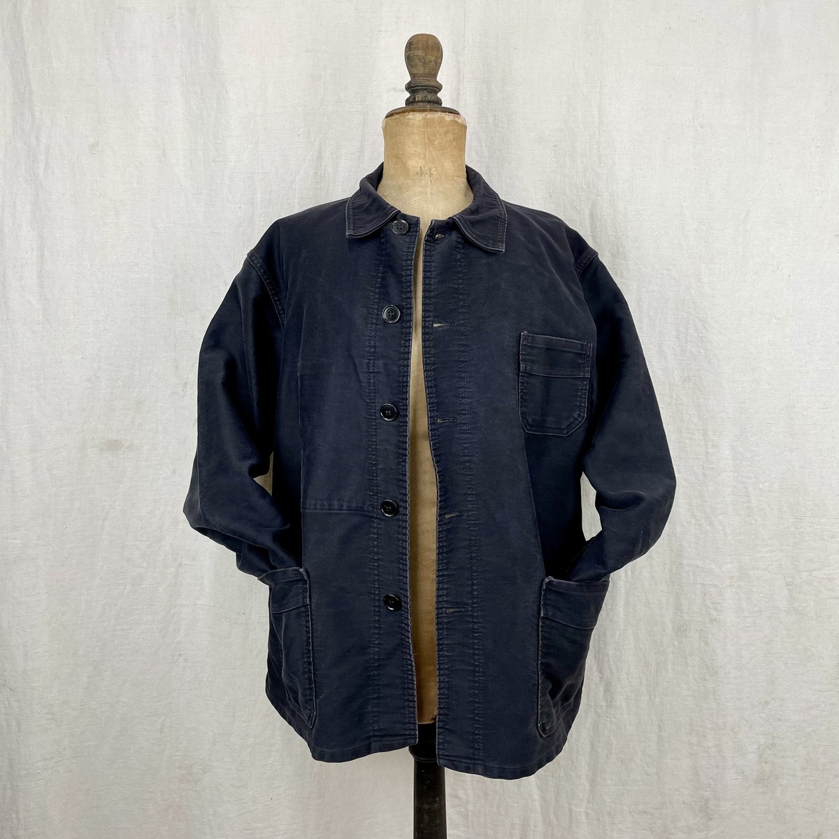 Le Mont St Michel Black Moleskin Jacket Size56 Le Mont St Michel Black Moleskin Jacket Size56