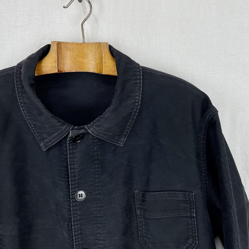 Le Mont St Michel Black Moleskin Jacket Size56 Le Mont St Michel Black Moleskin Jacket Size56
