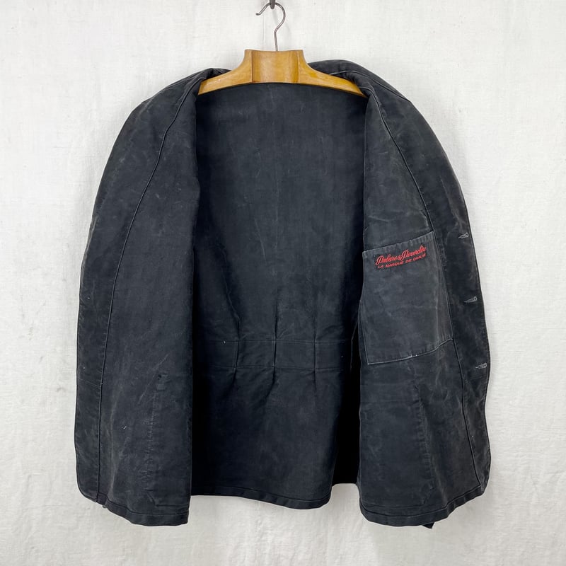 Dubure & Deverchere Black Moleskin Lapel Jacket...
