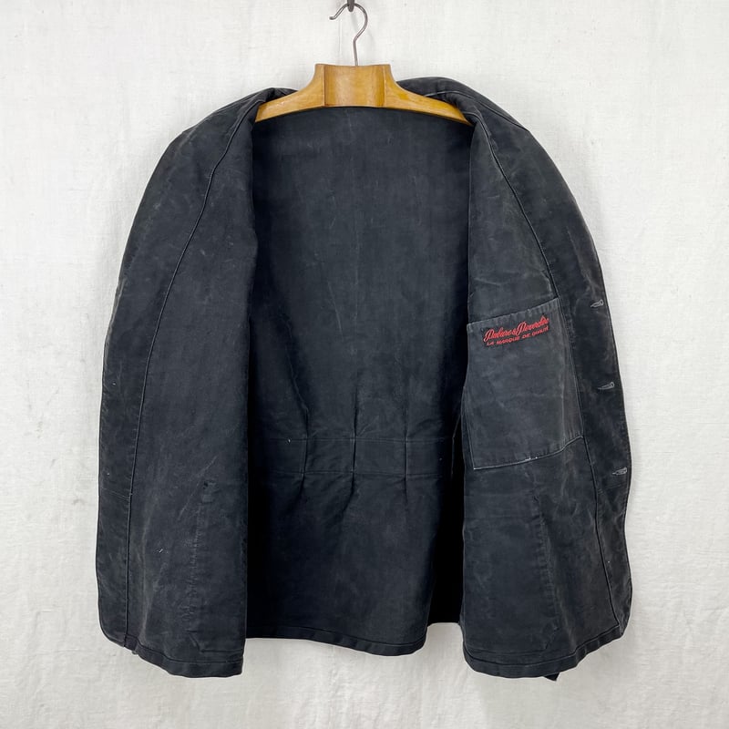 Dubure & Deverchere Black Moleskin Lapel Jacket 