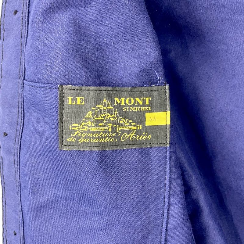 Le Mont St Michel Blue Moleskin Jacket 44 Deads Le Mont St Michel Blue Moleskin Jacket 44 Deads