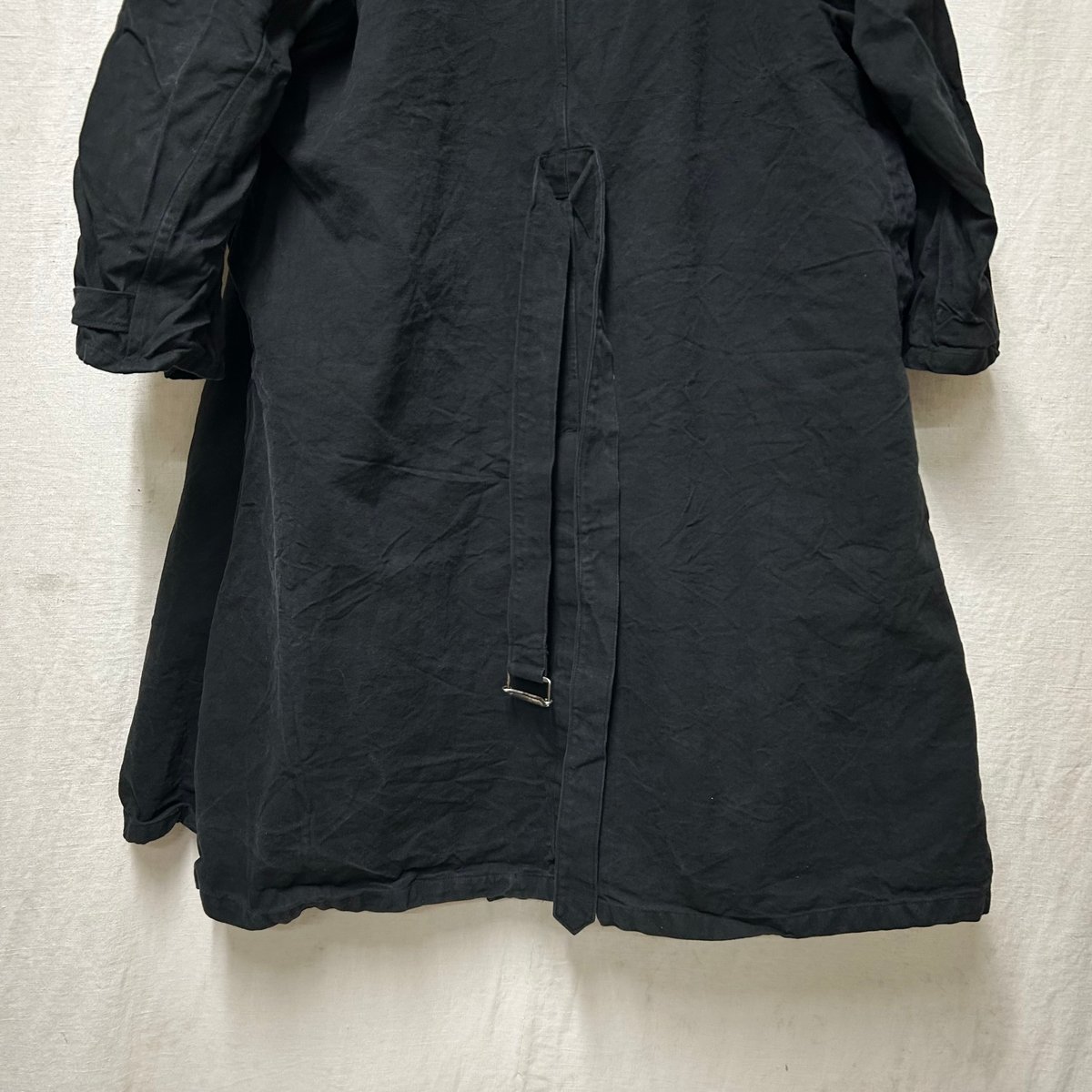 【kit】フランス軍モーターサイクルコート 後染め フランス軍モーターサイクルコート ［overdye / BLACK] - Fresh