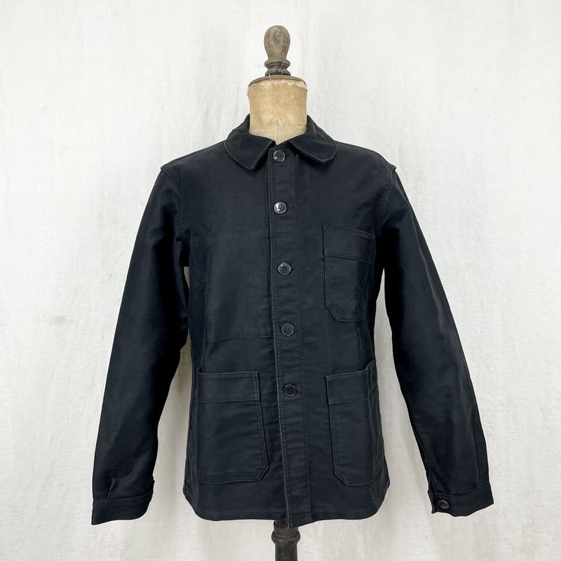 Le Mont St Michel Black Moleskin Jacket | Kiffe