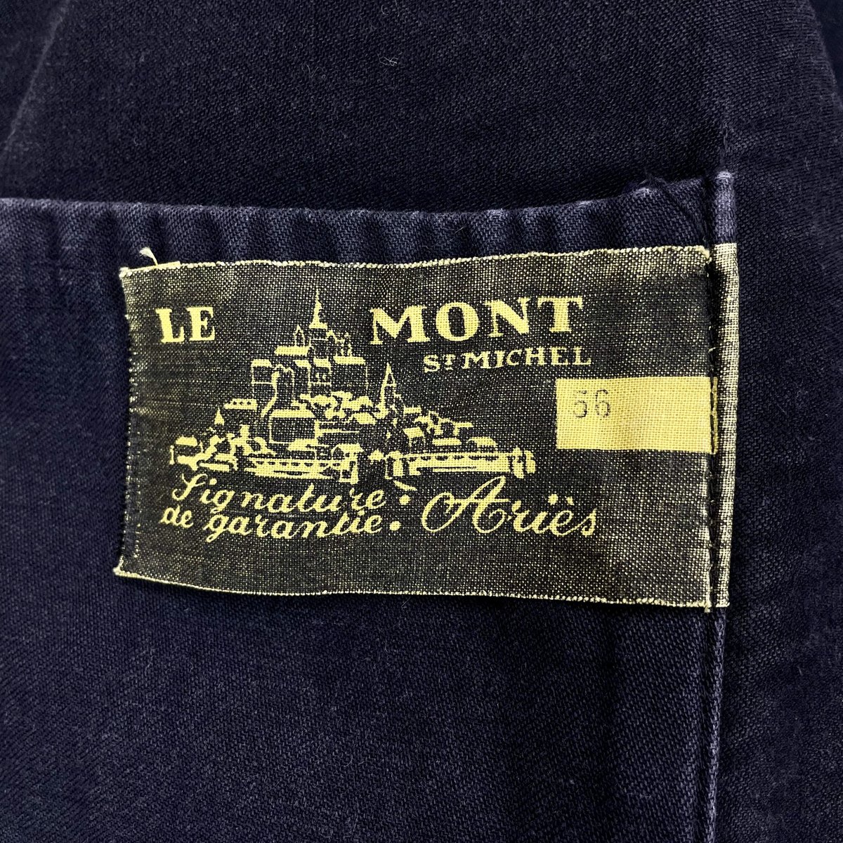 Le Mont St Michel Black Moleskin Jacket Size56