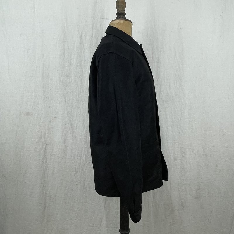 Le Mont St Michel Black Moleskin Jacket 46 | Ki