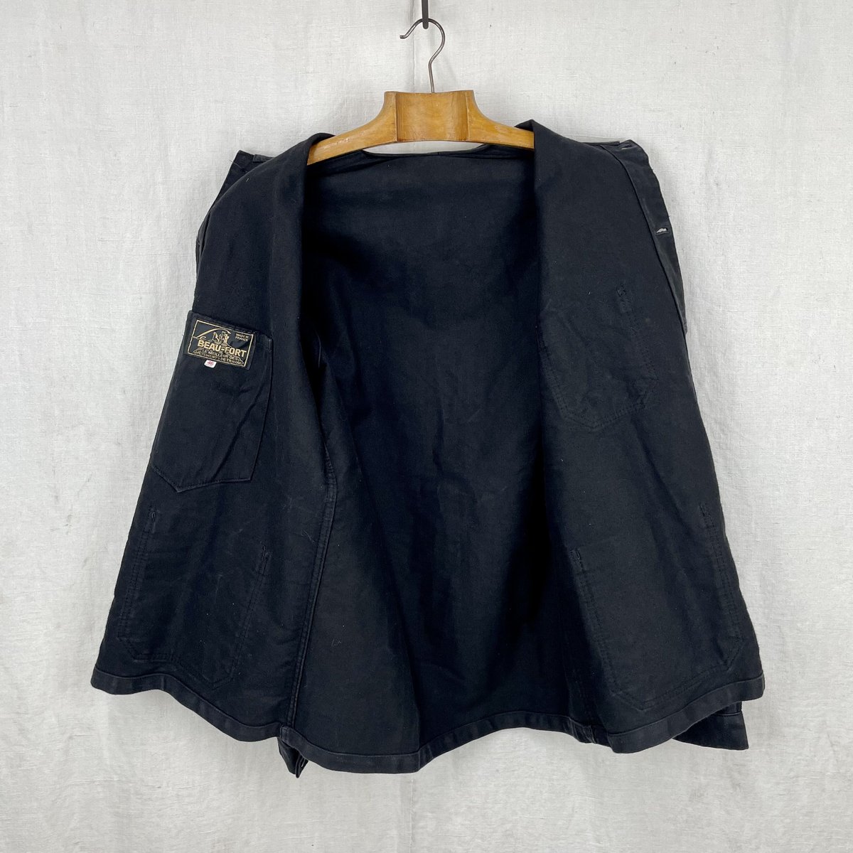 Beau-Fort Black Moleskin Jacket Size46 | Kiffer Beau-Fort Black Moleskin Jacket Size46 | Kiffer