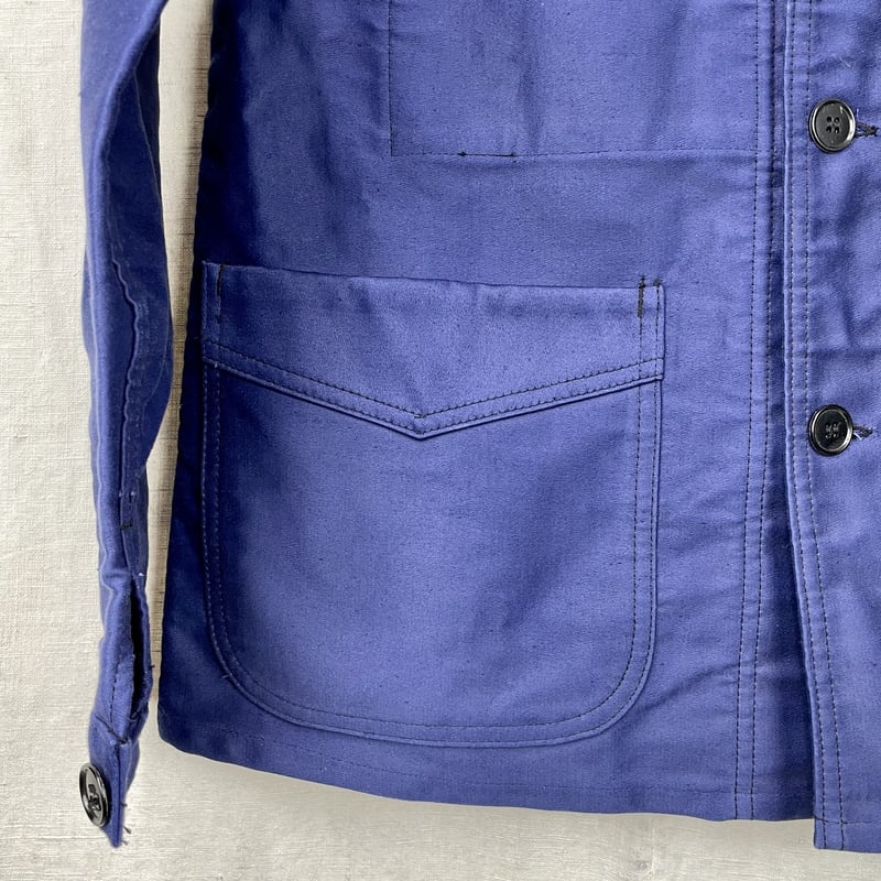 Le Mont St Michel Blue Moleskin Jacket 44 Deads Le Mont St Michel Blue Moleskin Jacket 44 Deads