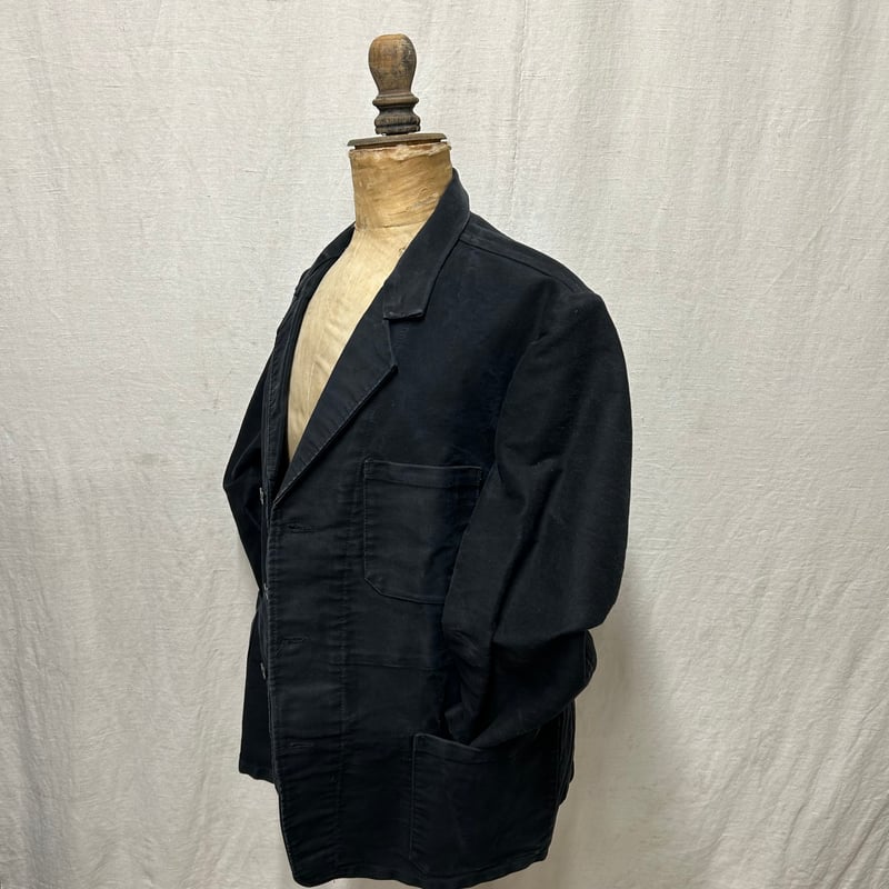 Dubure & Deverchere Black Moleskin Lapel Jacket