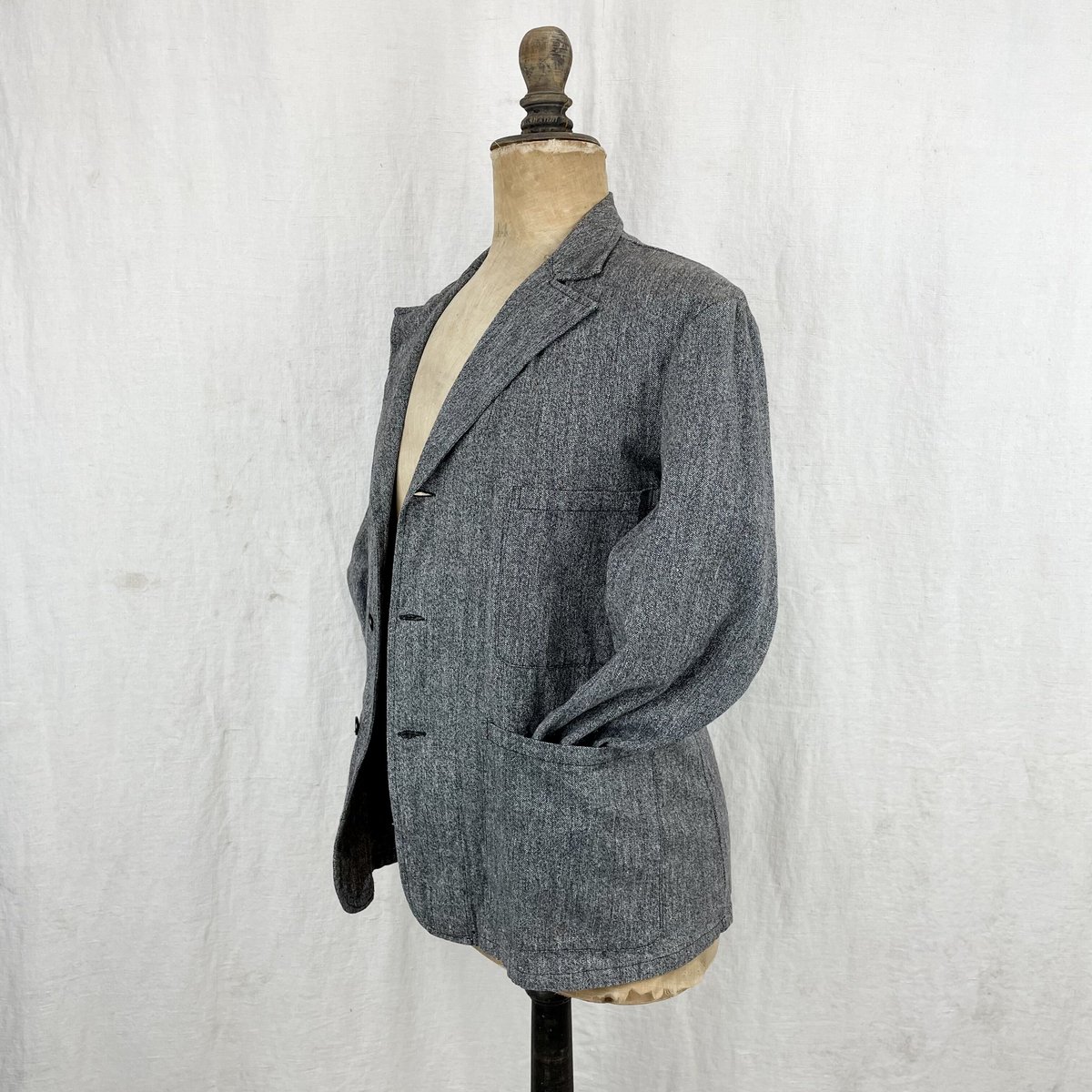 Au Molinel Black Chambray Jacket | Kiffer boutique Au Molinel Black Chambray Jacket | Kiffer boutique