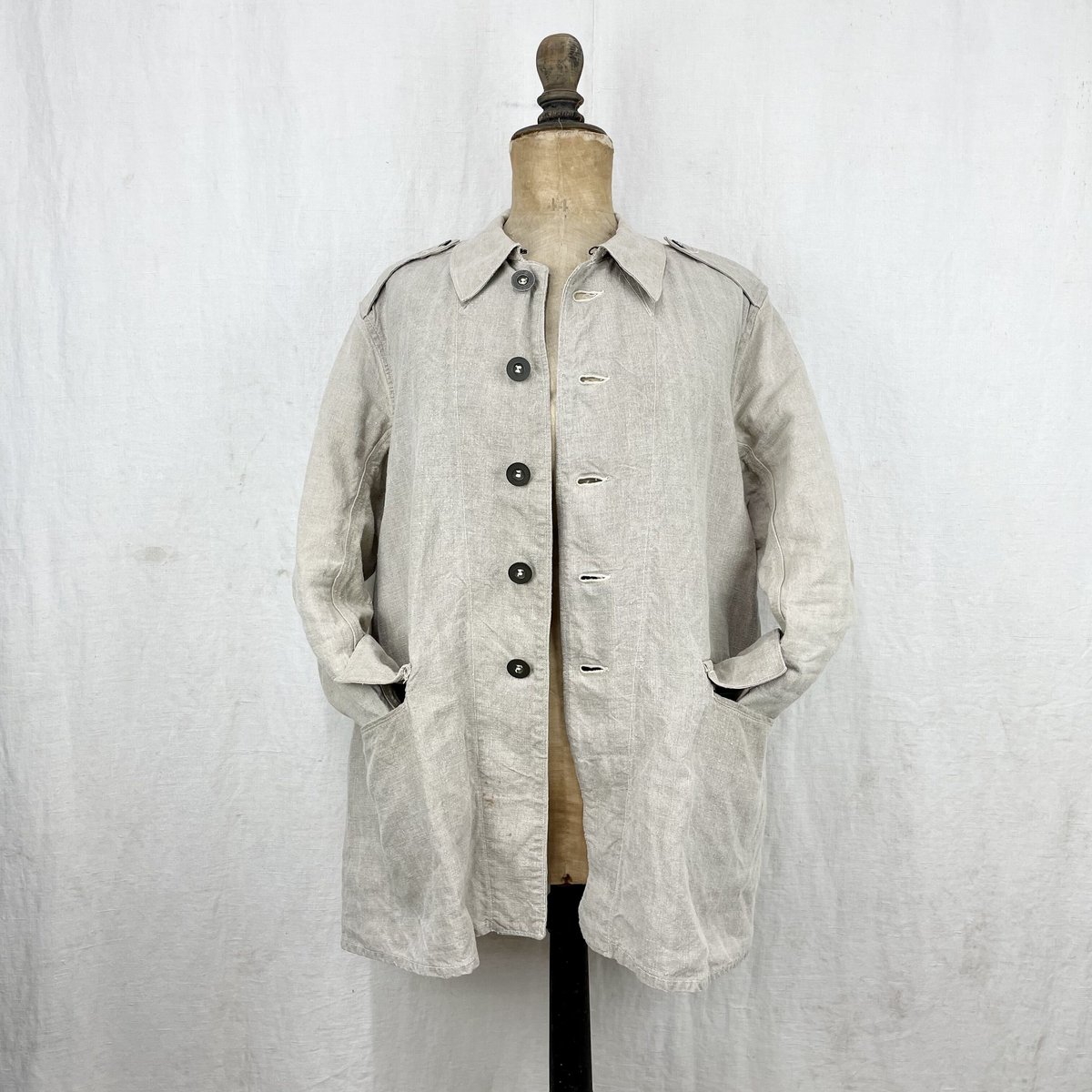 French Army M38 Bourgeron Jacket Linen Size2 | French Army M38 Bourgeron Jacket Linen Size2 |